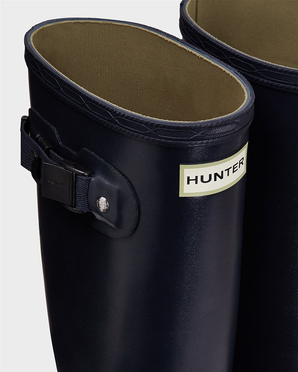 Womens Tall Rain Boots - Hunter Norris Field (59RMEDIHK) - Navy